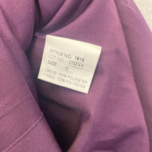 NEW Bari Jay Ballgown Formal Dress Sz 10 Formal Bridesmaid Prom Gown Purple NWT - Picture 7 of 16